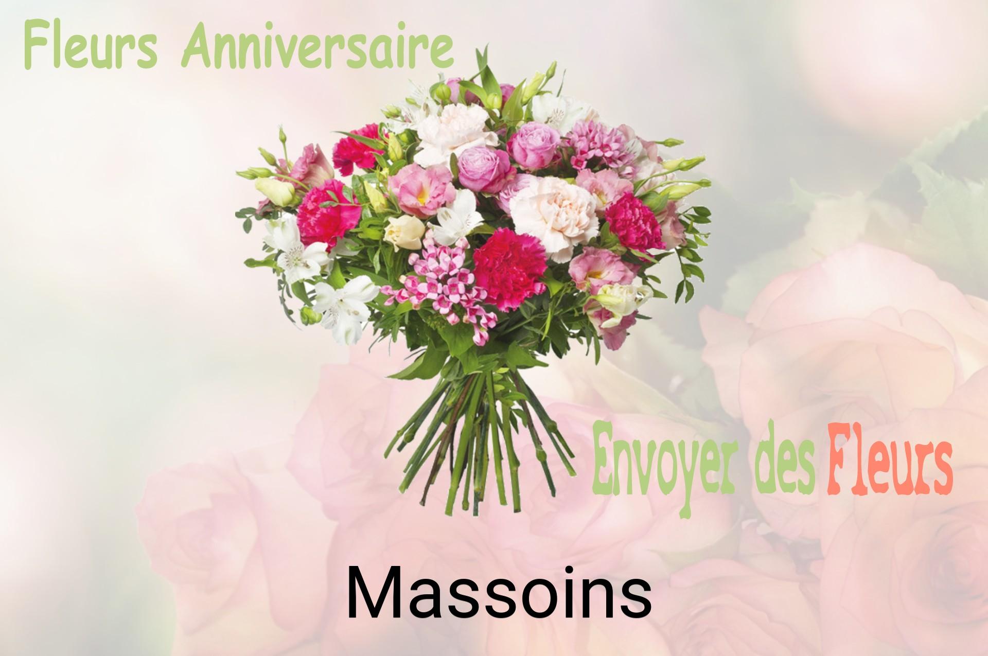 Bouquet de fleurs d’anniversaire livré à Massoins