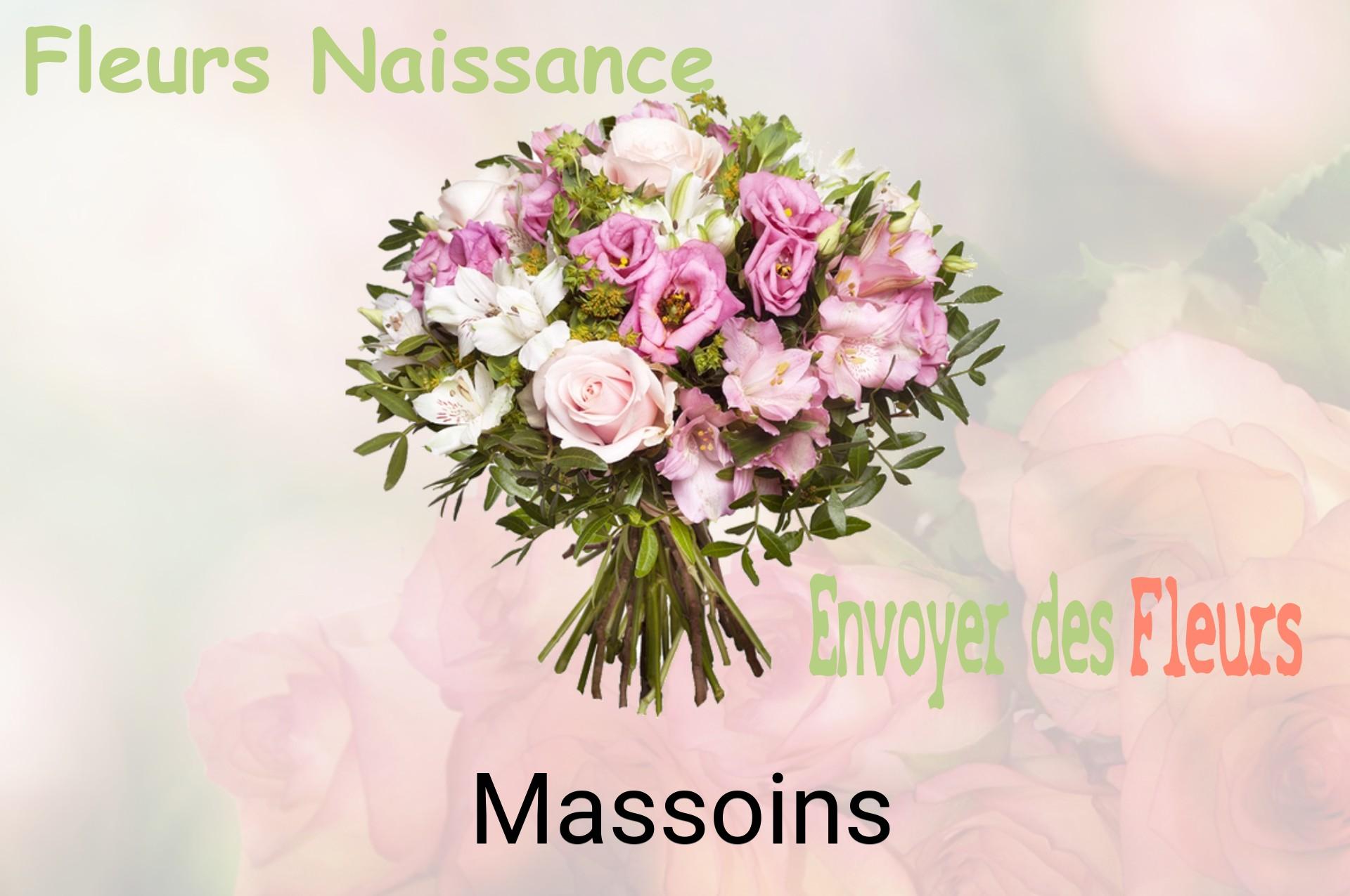 Bouquet de fleurs de naissance livré à Massoins